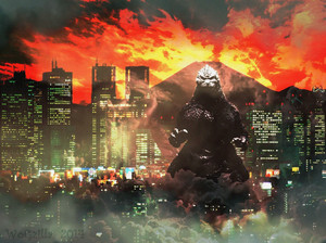  Godzilla Tokyo at night