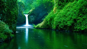  Green Waterfall