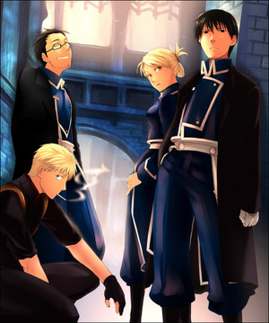  Roy mustang and Riza Hawkeye (with crew)