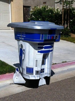  R2-D2 bintang wars bin