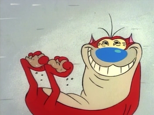  Stimpy with Kitty Litter in between toes