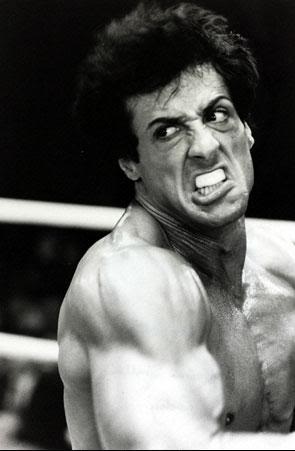 Rocky III furious Rocky