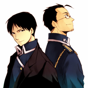 Roy Mustang and Maes Hughes