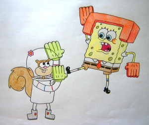  spongebob and sandy
