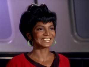  Uhura smiling!