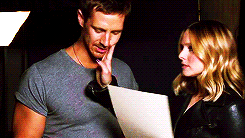 Jason Dohring and Kristen Bell, behind the scenes of the  EW photoshoot