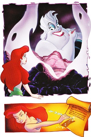 Walt Disney Book Images - Princess Ariel & Ursula