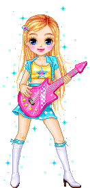  violão, guitarra girl animetion