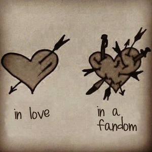  In tình yêu vs. in a fandom