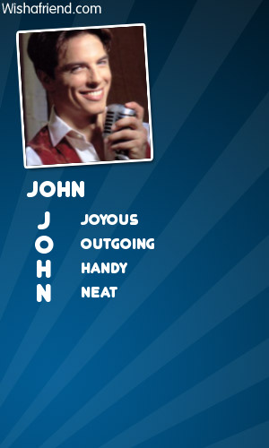  John's amazing name