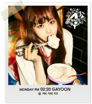  Gayoon 'What are te doing? this Monday'
