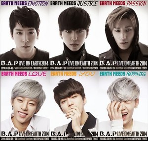  'B.A.P LIVE ON EARTH SEOUL 2014' poster