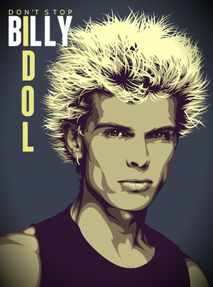  Billy Idol Don't Stop 1982 fanart
