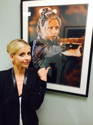 Sarah With a Buffy Photo