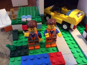  My two Lego Emmet's!