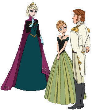  Elsa, Anna and Hans