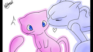 Mew and Mewtwo 