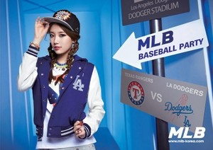  miss A's Suzy for 'MLB'