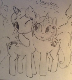  Me and TDItwin as ponies