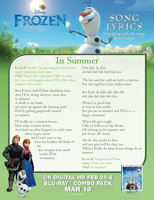  In Summer Song Lyric