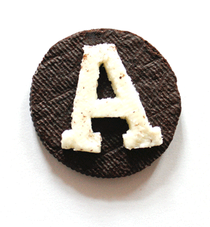  letters oreo-----------------------