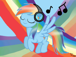  música arco iris, arco-íris Dash