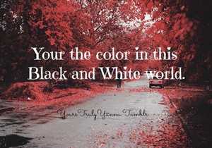  Your the color