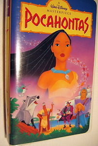  1995 迪士尼 Cartoon, "Pocahontas", On 首页 录像带