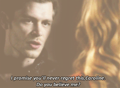  "Yes, I do. I believe you, Klaus".
