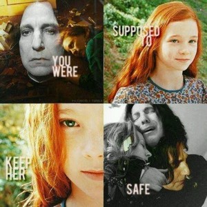  "You were supposed to keep her safe." Snape