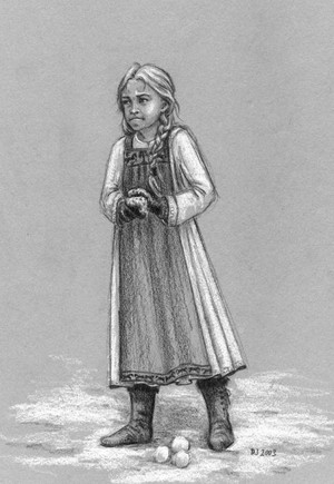 Éowyn as a child by Dagmar Jung