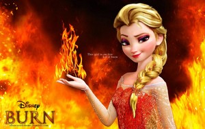  불, 화재 퀸 Elsa