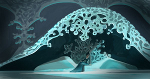  《冰雪奇缘》 - Ice Palace Concept Art