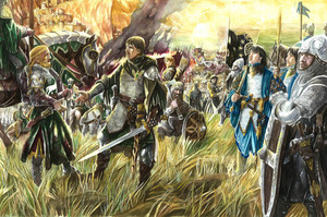  Eomer and Aragorn bởi Abe Papakhian