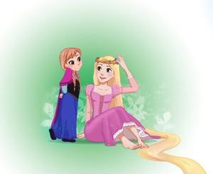  Anna and rapunzel
