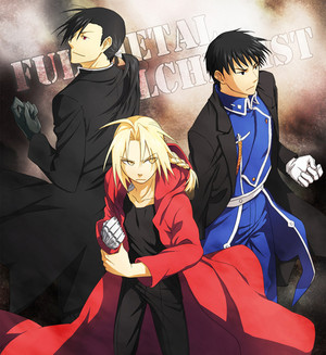  Greed/Ling, Edward Elric and Roy mustango, mustang