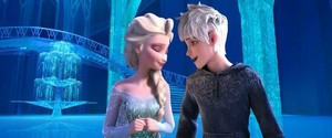  Jack and Elsa at the ice palace