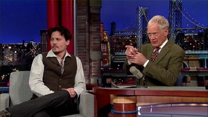  Johnny at David Letterman 显示 (03/04/2014)