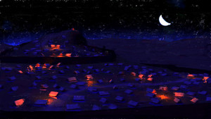 Edoras at night by phazonshark