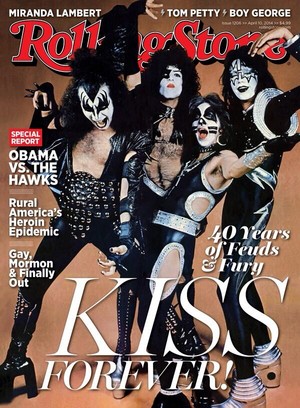  চুম্বন ~Finally on the cover of Rolling Stone Magazine....41 years later!
