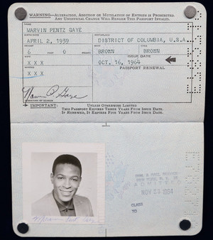  Marvin Gaye's Travel Passport