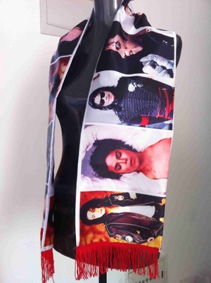  Vintage Michael Jackson envolver, abrigo Scarf