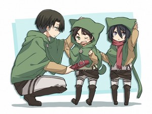  Levi, Eren and Mikasa ~