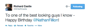  Rick Castle's twitter(March,2014)