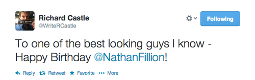 Rick Castle's twitter(March,2014)