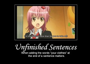  Unfinished sentences..