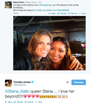  Stana's twitter(March,2014)