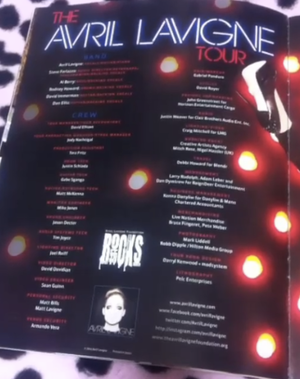  The Avril Lavigne Tour Book