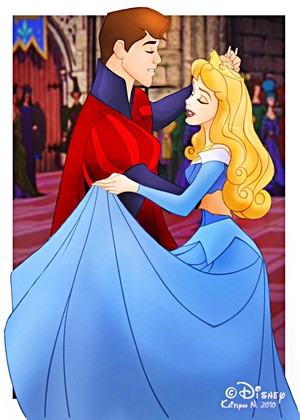  Walt Disney fan Art - Prince Phillip & Princess Aurora