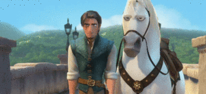 Maximus with Eugene/Flynn from Tangled